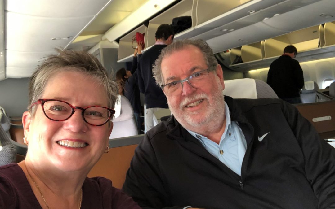 Joy and Stew Koesten on a trip in 2019; Stew shares insights about the financial aspects of international travel